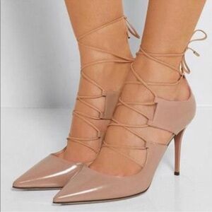 Jimmy Choo Patent Leather Lace Up Heels